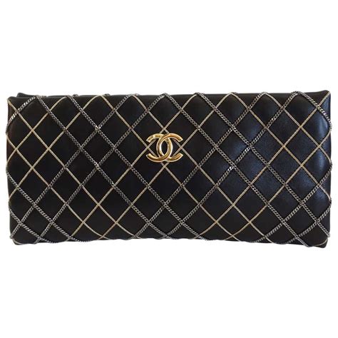 chanel clutch black|chanel clutch with chain preloved.